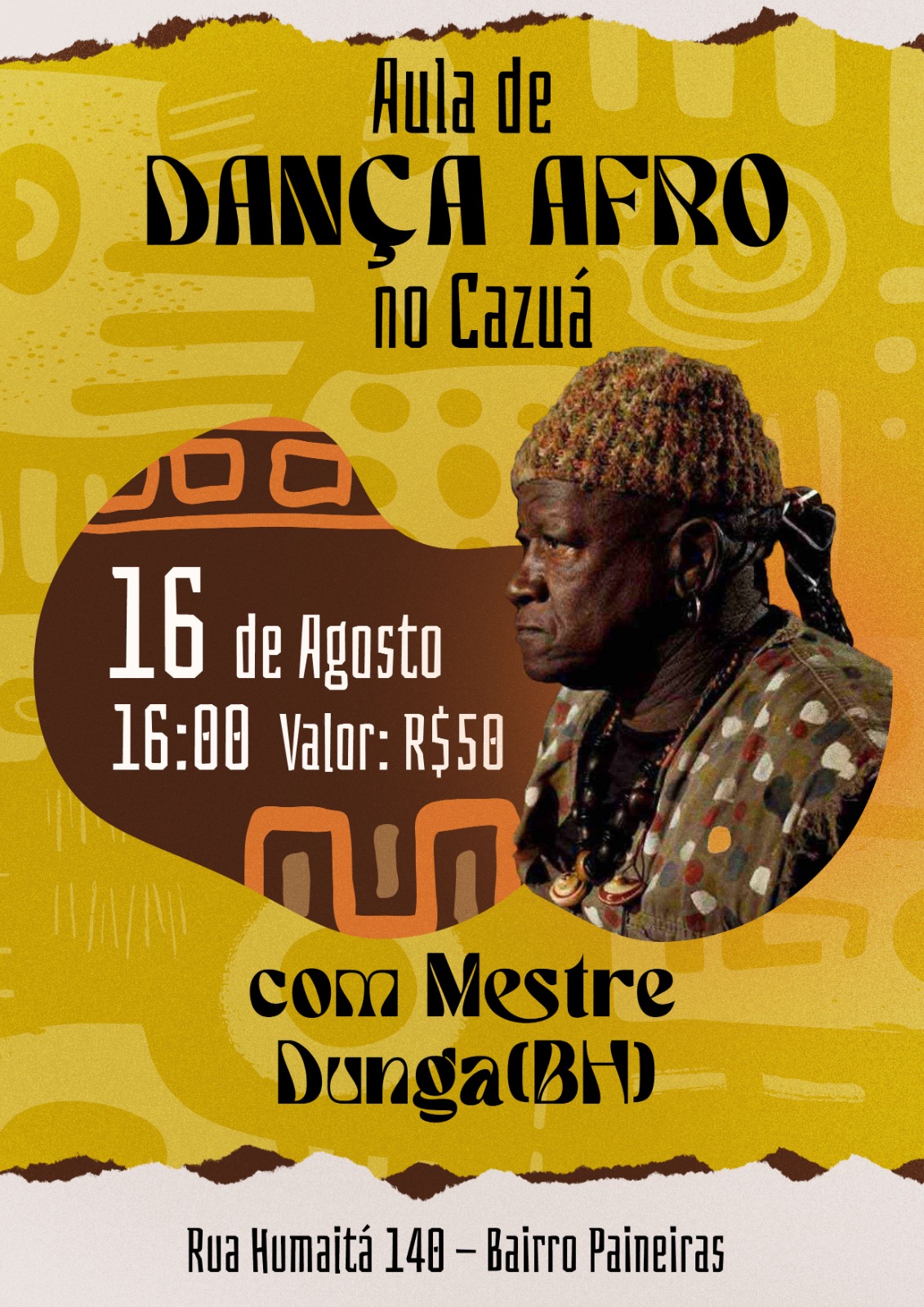 Ẹgbẹ Tóbi Ọdẹ - Aula de Dança Afro com Grão Mestre Dunga e Mestre Biriba